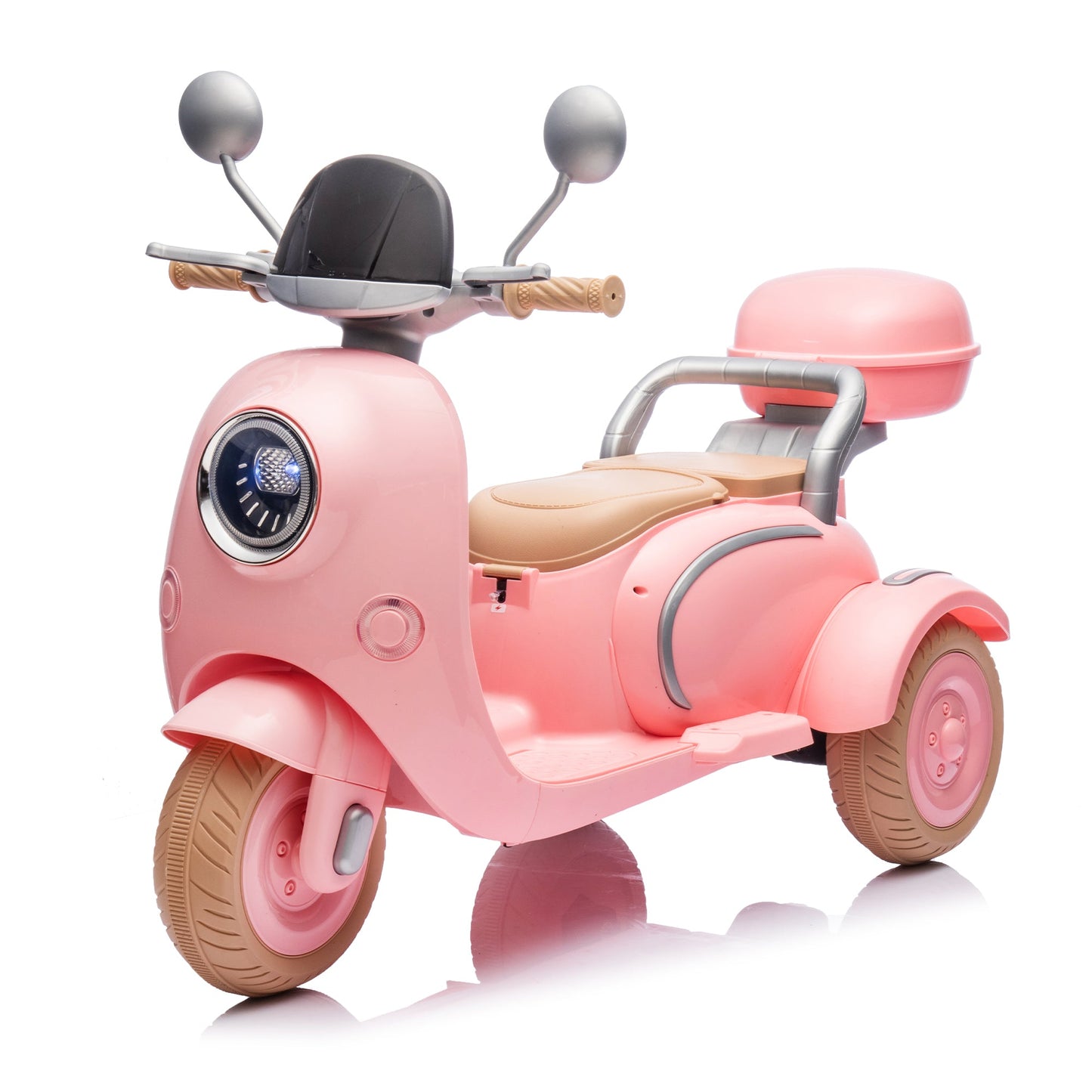 12V Two Motors Kids Ride On Two-Seater Electric Motorcycle