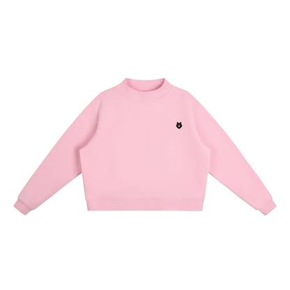 Loki & Ivy Essential Women's Fleece Mock-Neck Crew Sweatshirt