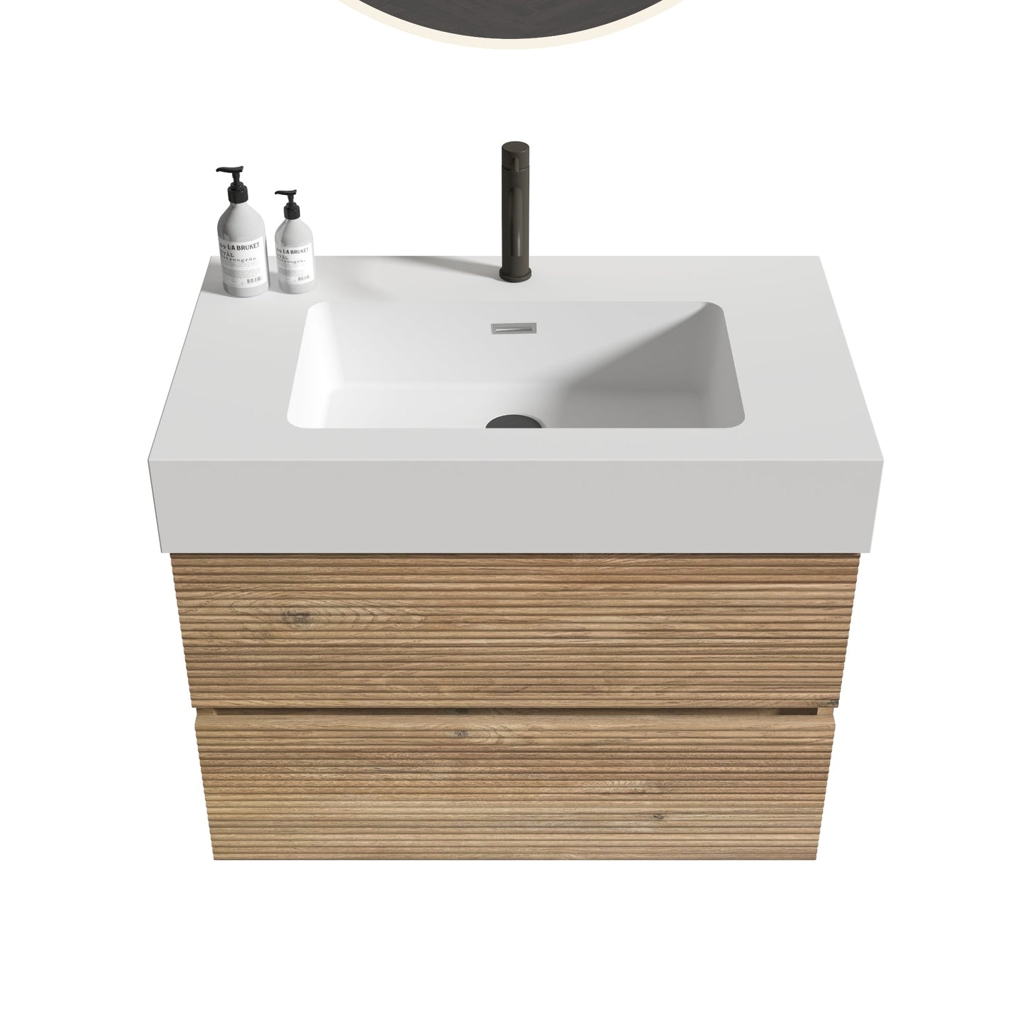 Grace 30 Rough Oak Wall-Mounted Bathroom Vanity