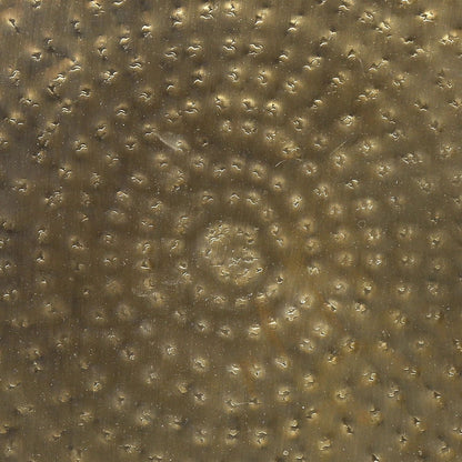 Drum Accent Side Table, Hammered Texture