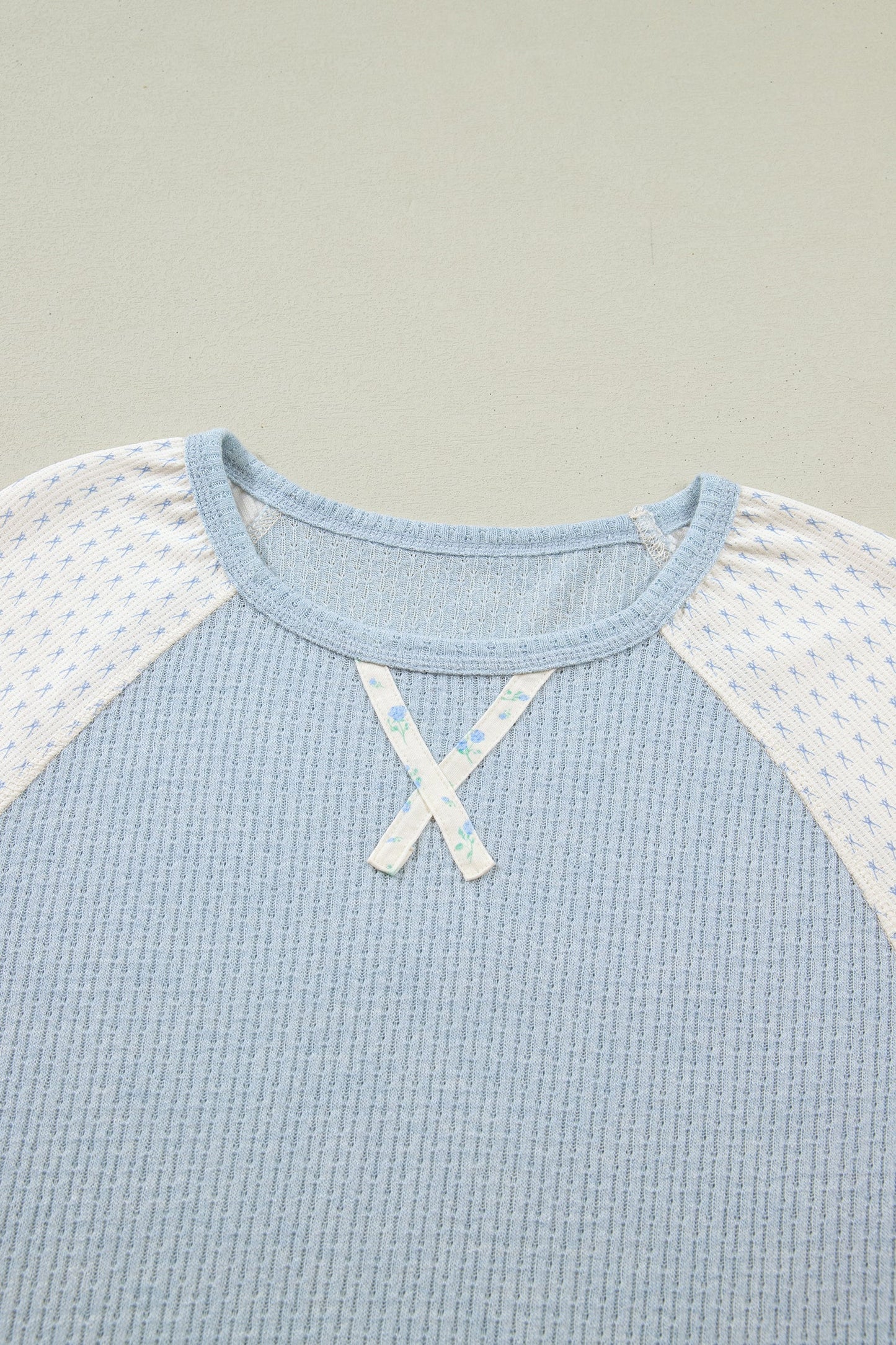 Lyric Block Floral Patchwork Long Sleeve Top