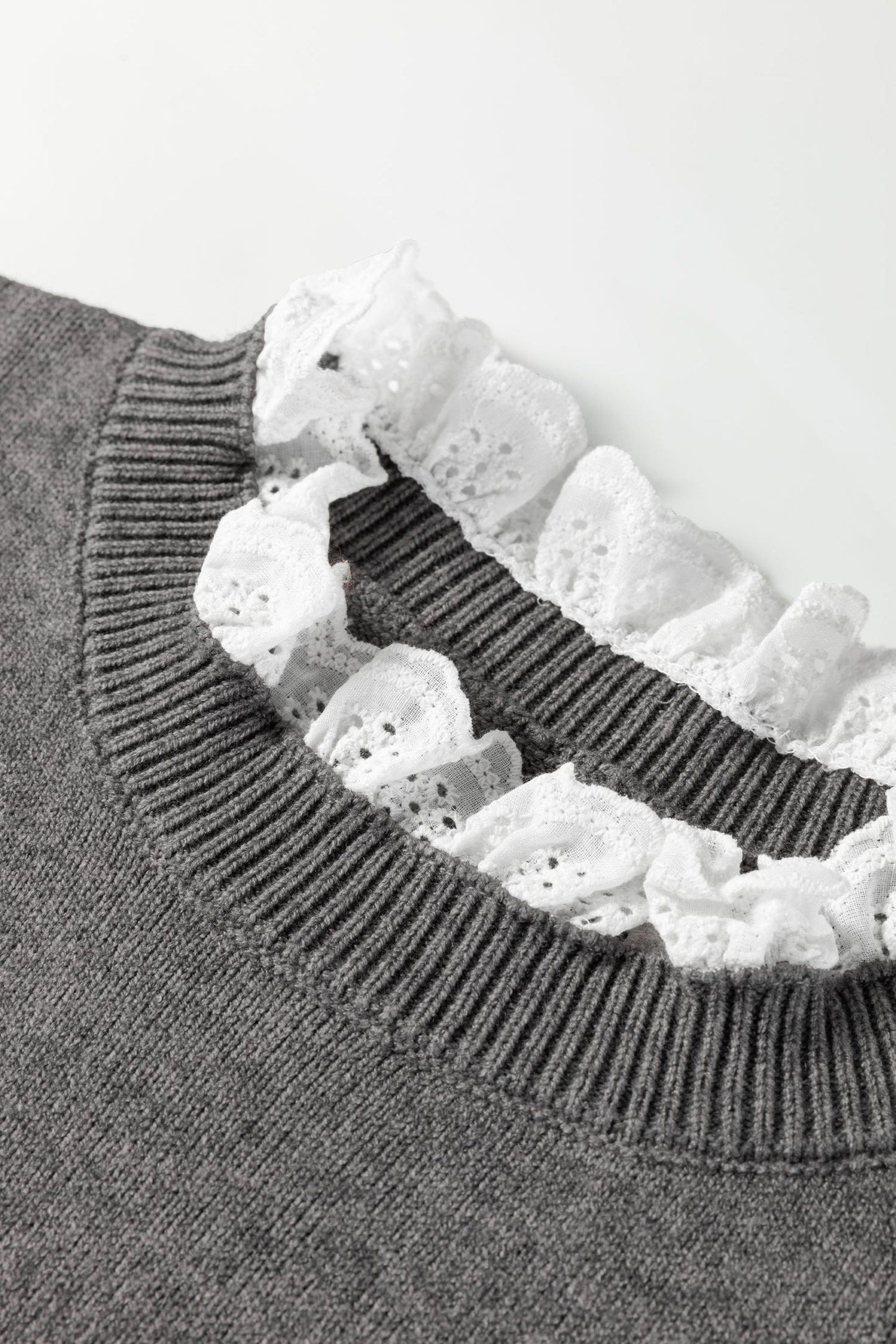 Katelyn Patchwork Cuffs Loose Sweater