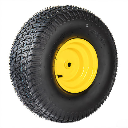 Set of 2 20x8.00-8 Lawn Mower Tires and Wheel Assembly