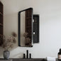 20x30 Inch Recessed Black Metal Framed Medicine Cabinet
