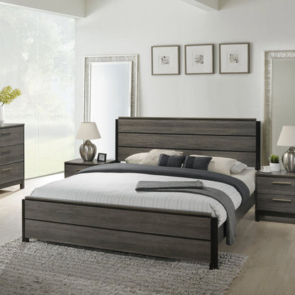 Ioana Contemporary Wood Panel Bed