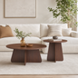 Retro-Style Nesting Coffee Table Set