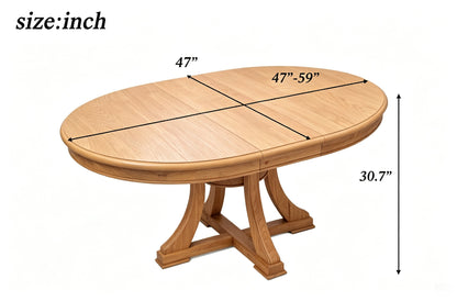 7-Piece Retro Functional Dining Table Set