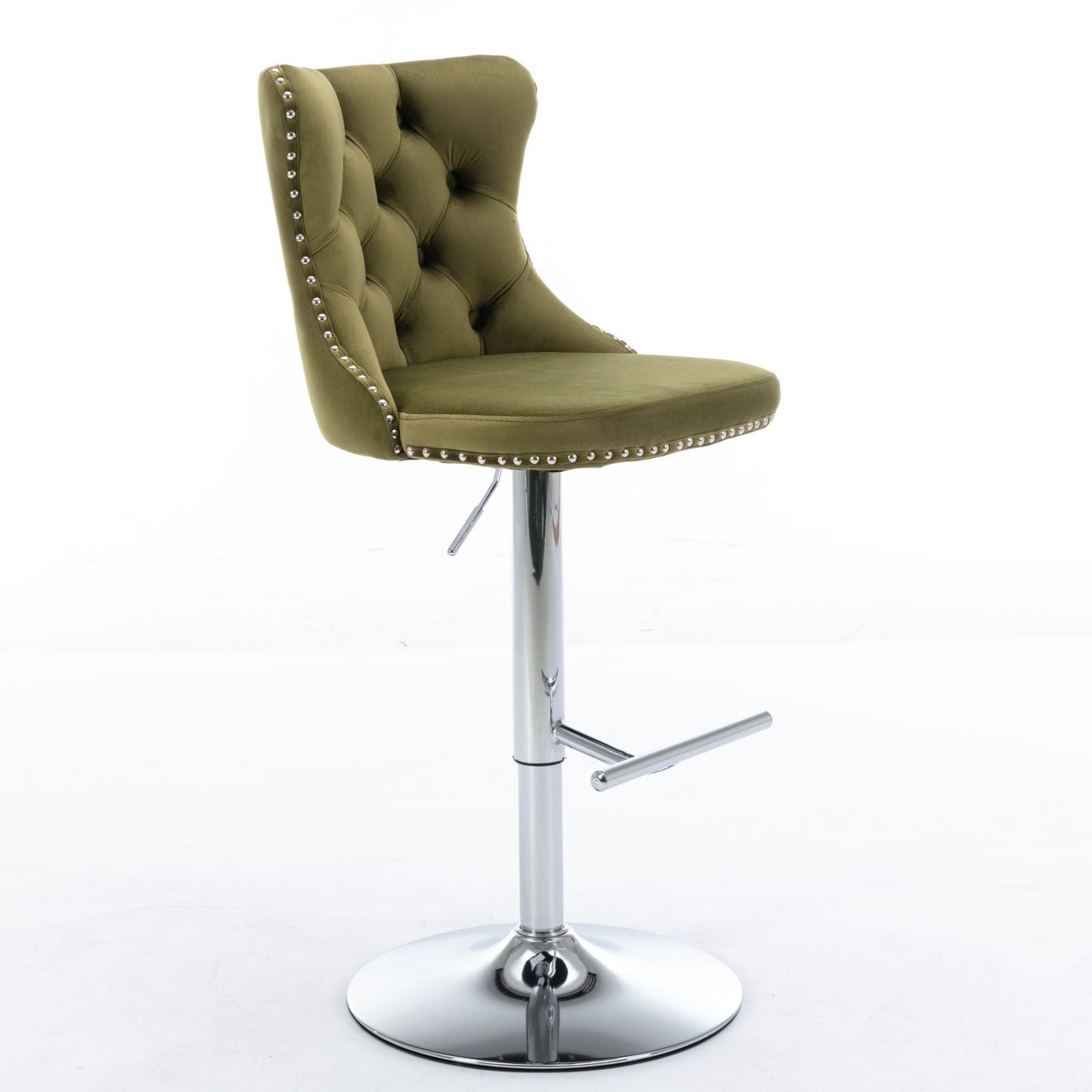 Swivel Adjustable Height Barstools Set of 2