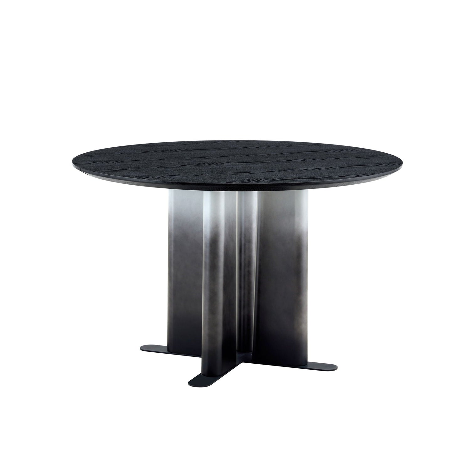 Round Dining Table With Cross Base, Modern Home Furniture