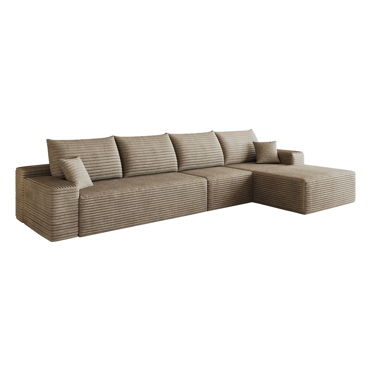 134" Cloud Sectional Couch with L-Shaped Chaise