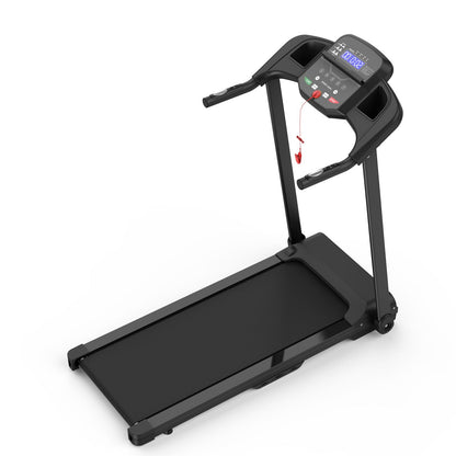 Foldable Treadmill 2.5Hp Electric Running Machine For Home - Black