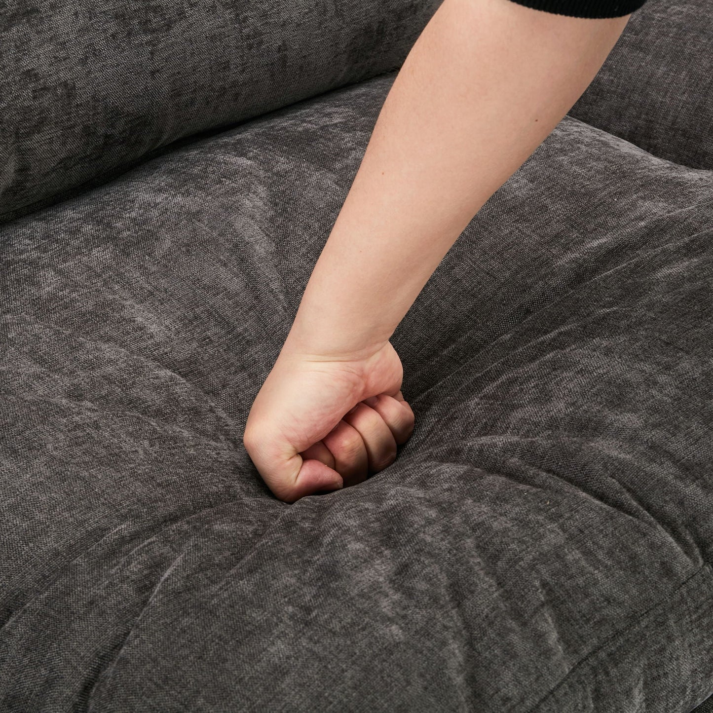 Cozy Upholstered Cushion Armchair For Living Room