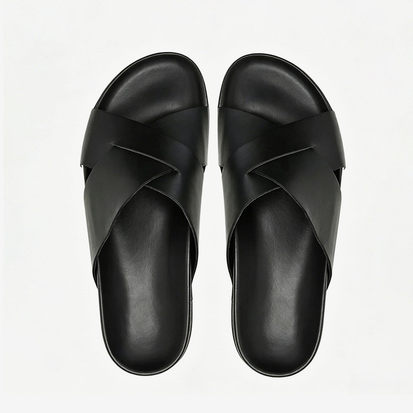 Men's Summer Breathable Cross-style Casual Fashionable Open-toe Slippers