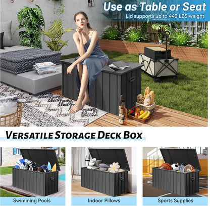 190 Gallon Metal Deck Box