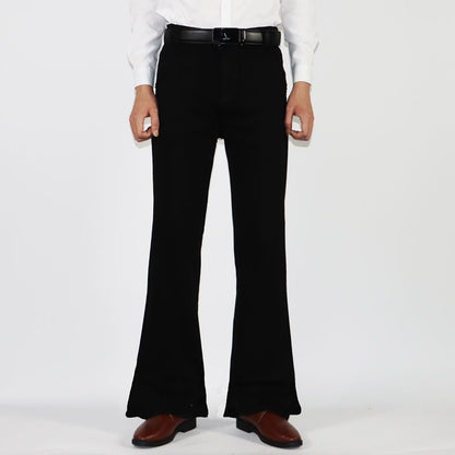 Fashionable Mens Denim Mid-rise Flared Pants