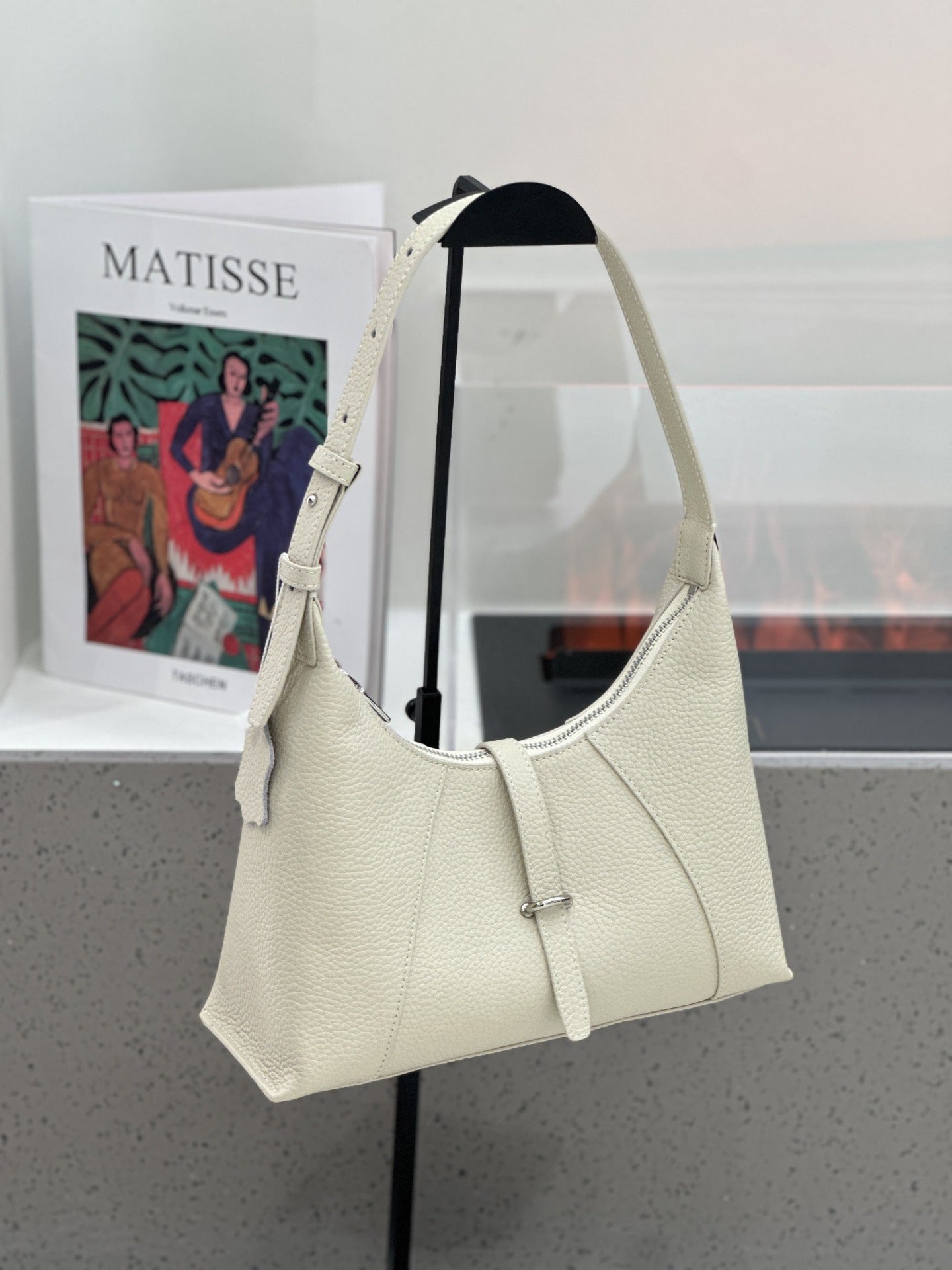 Baidie Leather Women's Bag 2025 New First-Layer Cowhide Dumpling Bag French-Style Shoulder Bag Crescent Handbag Pillow Bag