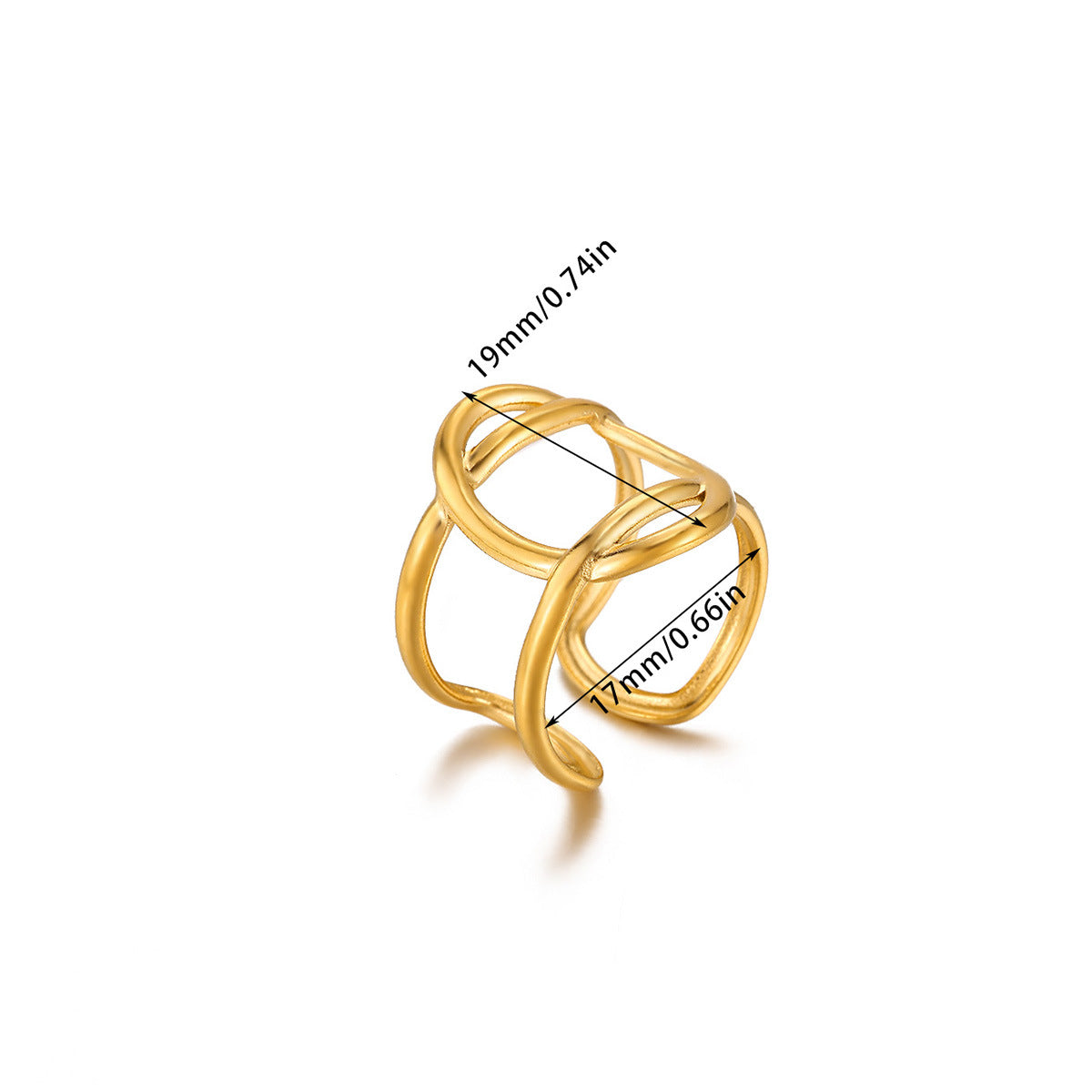 Creative Alien Big Wave Open Ring For Women