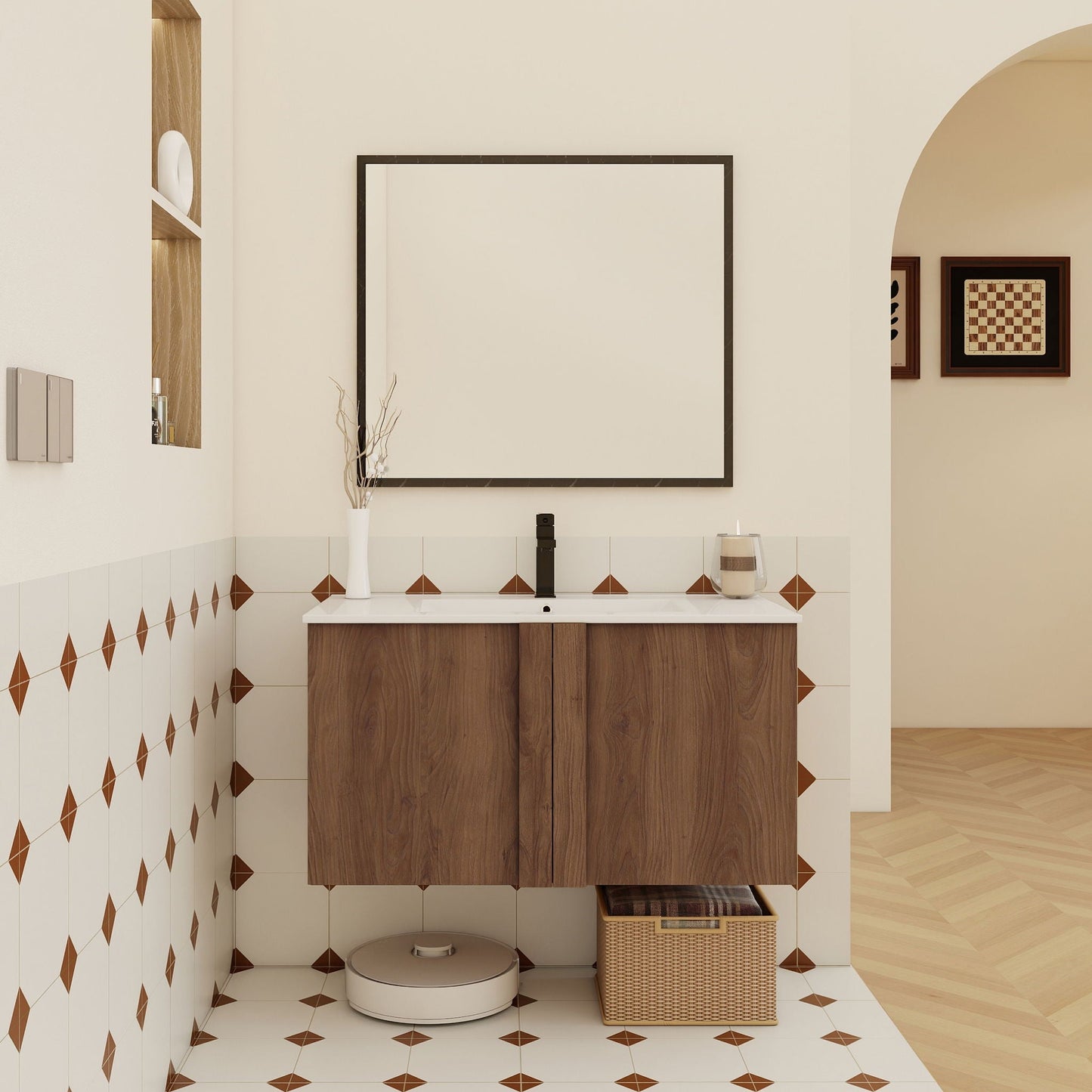 Floating Bathroom Vanity With Sink Combo