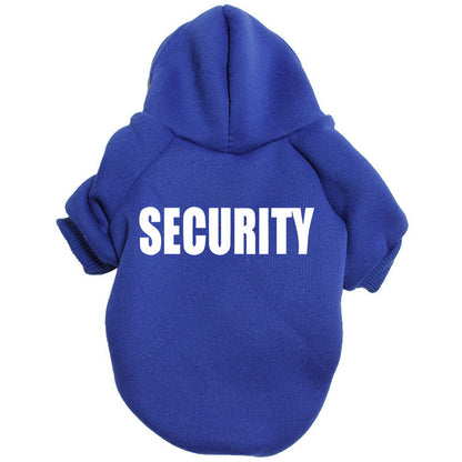Solid Color Simple Warm Printed Pet Clothes