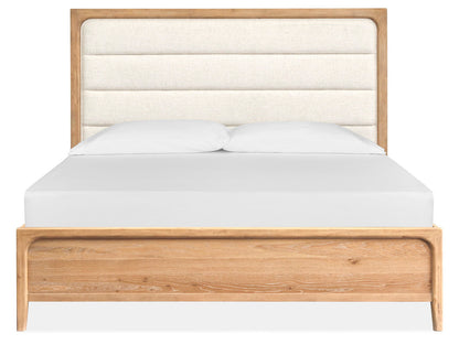 Somerset - Complete Panel Bed With Upholstered Headboard