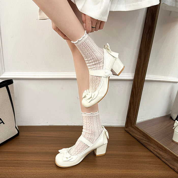 Sweet Lolita Elegant Trendy French 2026 New Model Loafer Mid Heel Mary Jane Shoes