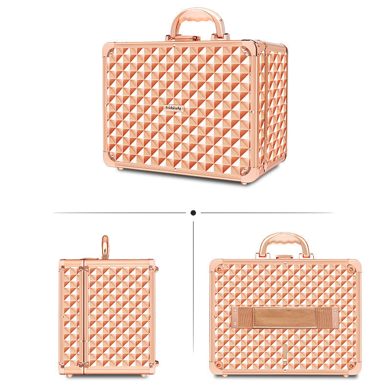 Cosmetic Storage Bag Premium Sense Suitcase Portable Large Capacity