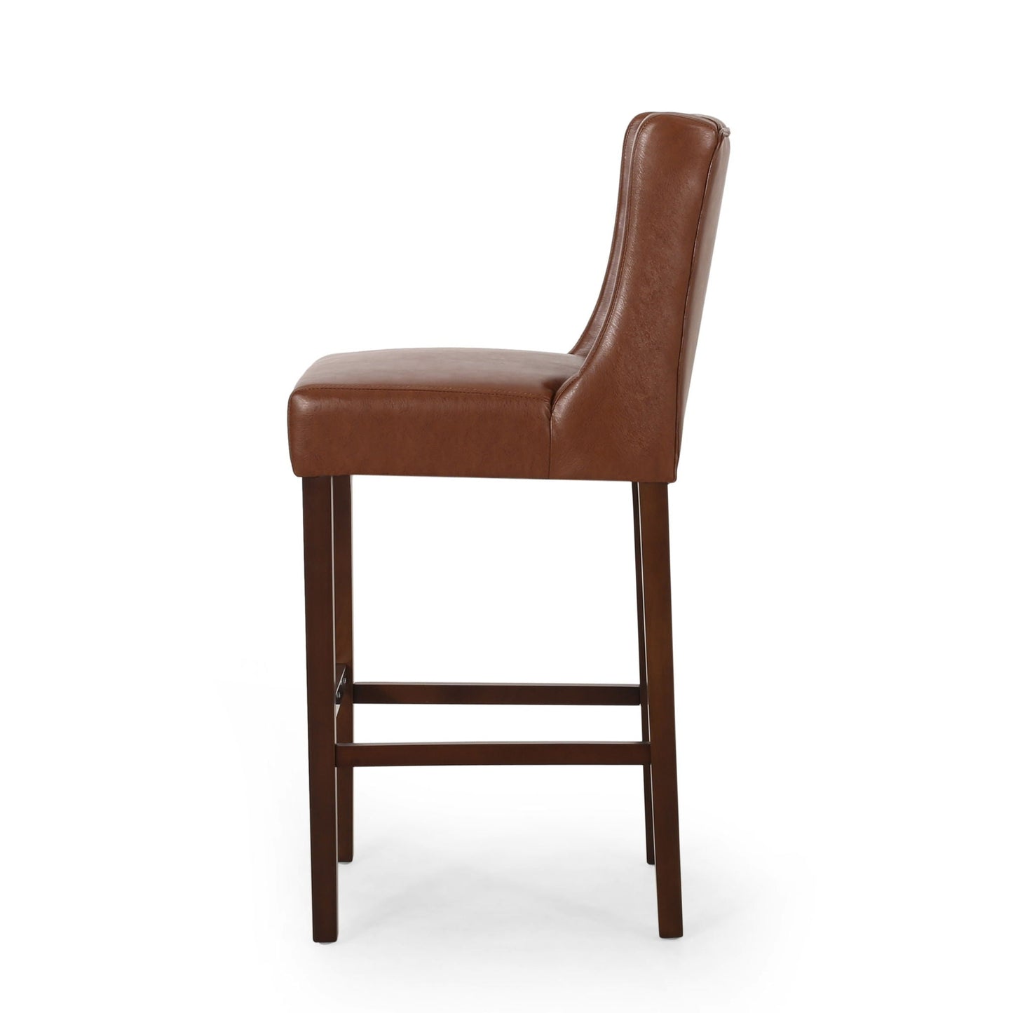 Solstara Upholstered Dining Barstool with Button Tufted and Wing Back