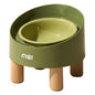 Cat Ceramic Food Basin High Foot Oblique Mouth Neck Protection Bowl Anti-tumble