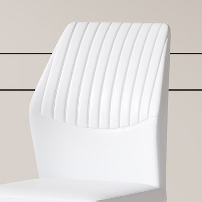Ergonomic Simple Chair With Metal Leg