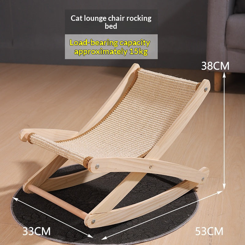 Cat Scratching Board, Scratching Mat, Cat Nest, Integrated Solid Wood Sisal Mat, Scratch-Resistant And Not Easy To Shed, Cat Lounge Chair, Rocking Bed, Pet Supplies