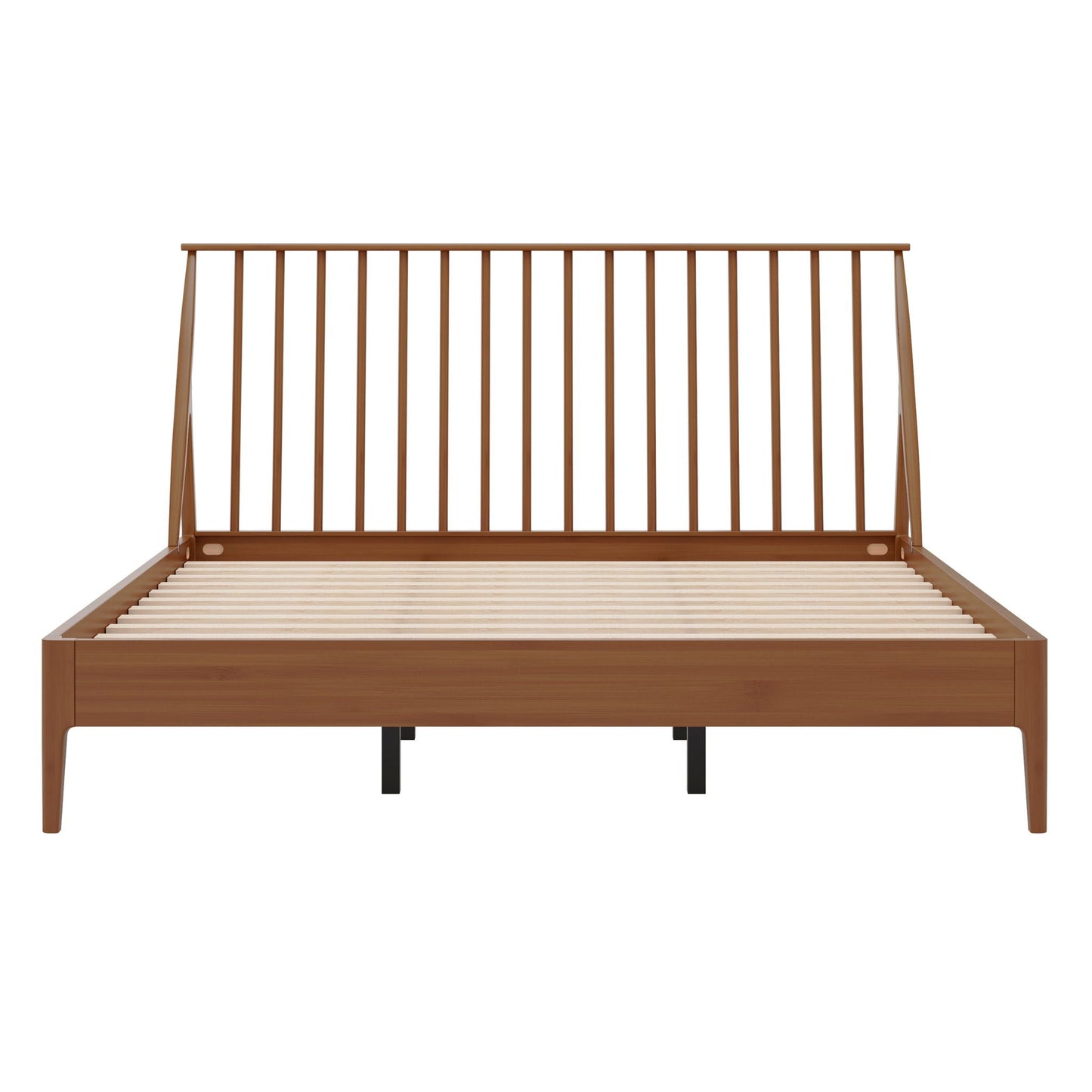 Bohemian Platform Bed With Tall Headboard