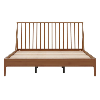 Bohemian Platform Bed With Tall Headboard