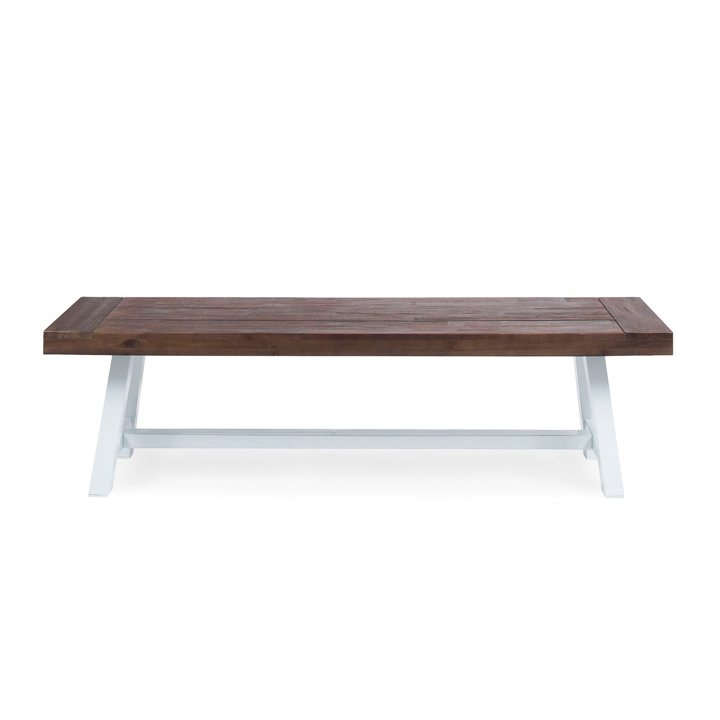 Tranquilizer Outdoor Acacia Wood Bench With Slat Panel Design