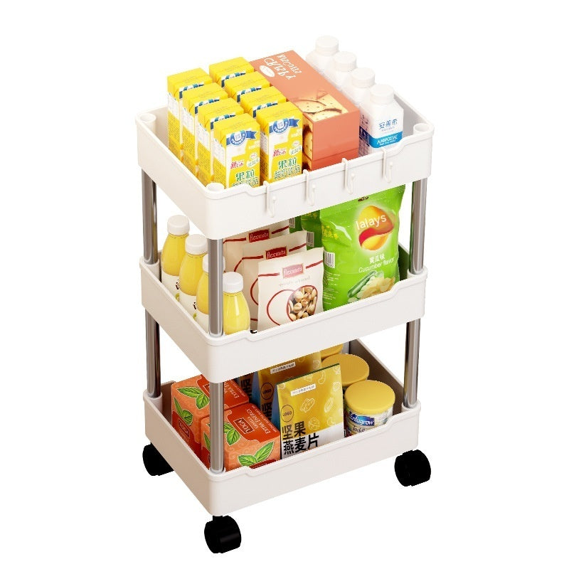 Trolley Rack Floor Multi-layer Bathroom Storage Rack