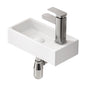 Wall Mounted Bathroom Sink With Faucet And Drain