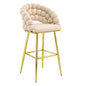 Bubble, Ball Chain Tufted Bar Chairs For Kitchen Island & Home Bar (Set of 2)