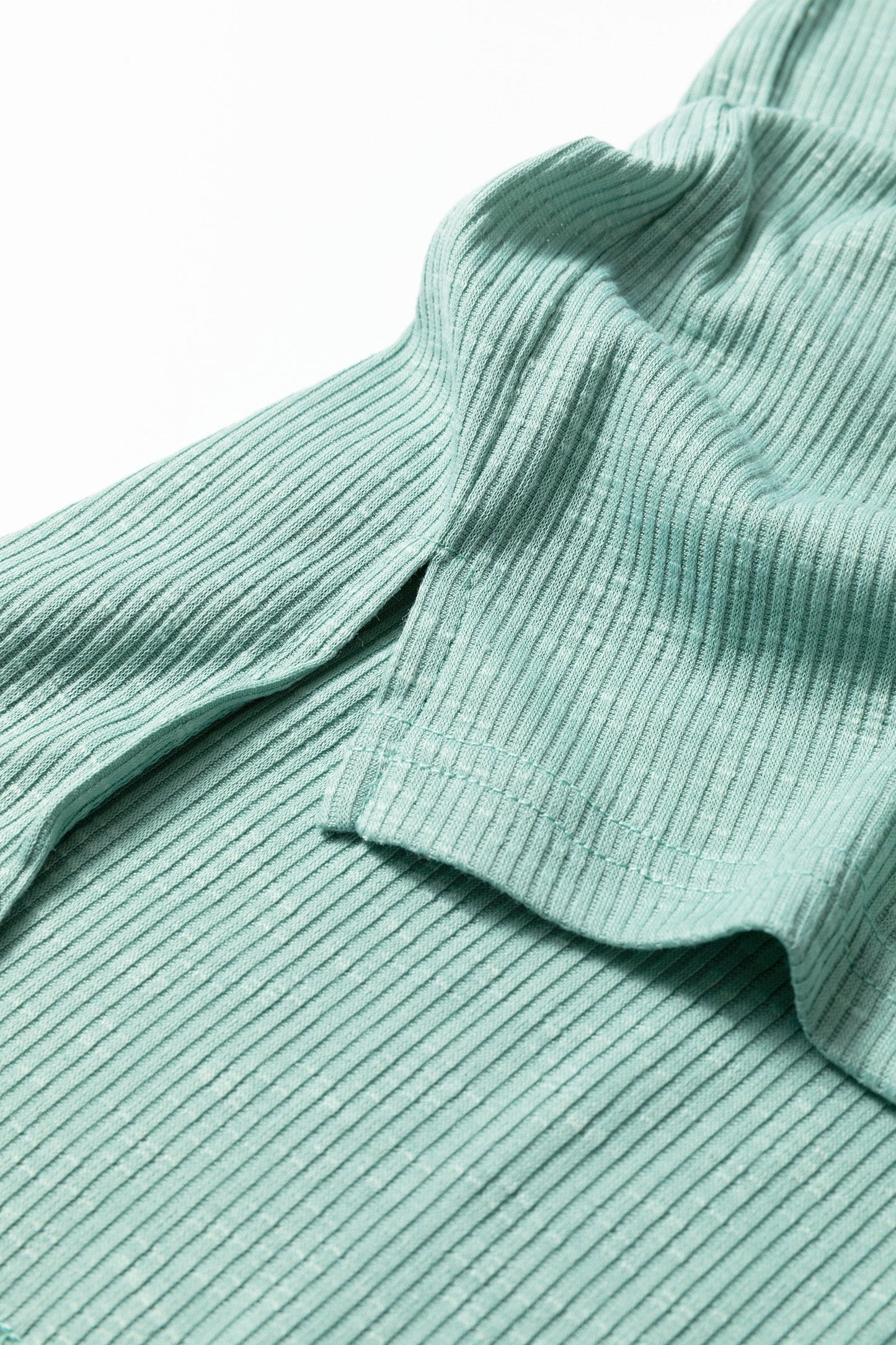 Mazie Mist Ribbed Patchwork PLUS Tee