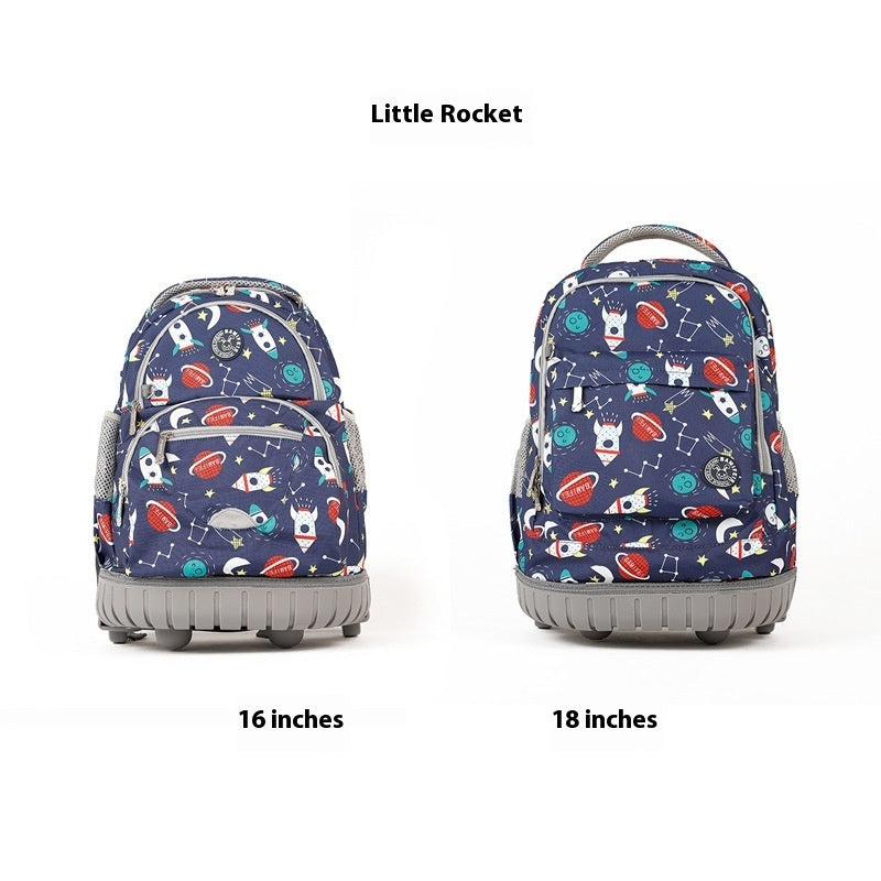 Children's Trolley Schoolbag Student Korean Style Backpack