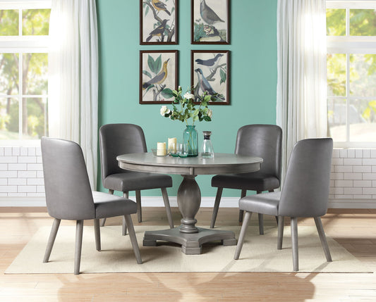 Waylon 5-Piece Dining Room Set - Gray / Oak