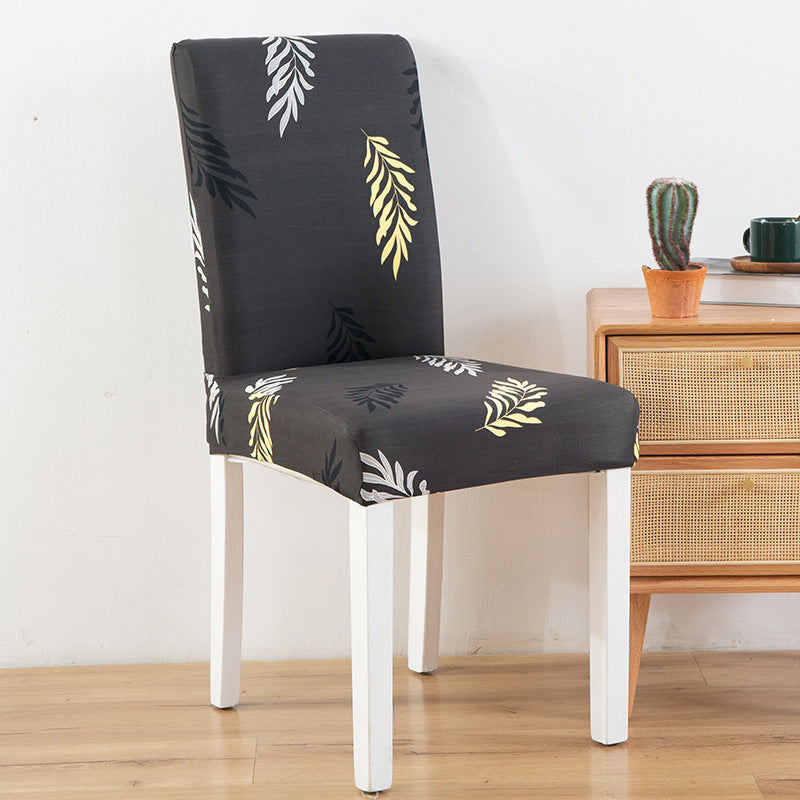 New Chair Cover Printed Chair Cover Elastic Antifouling Hotel Household Chair Cushion Protective Cover