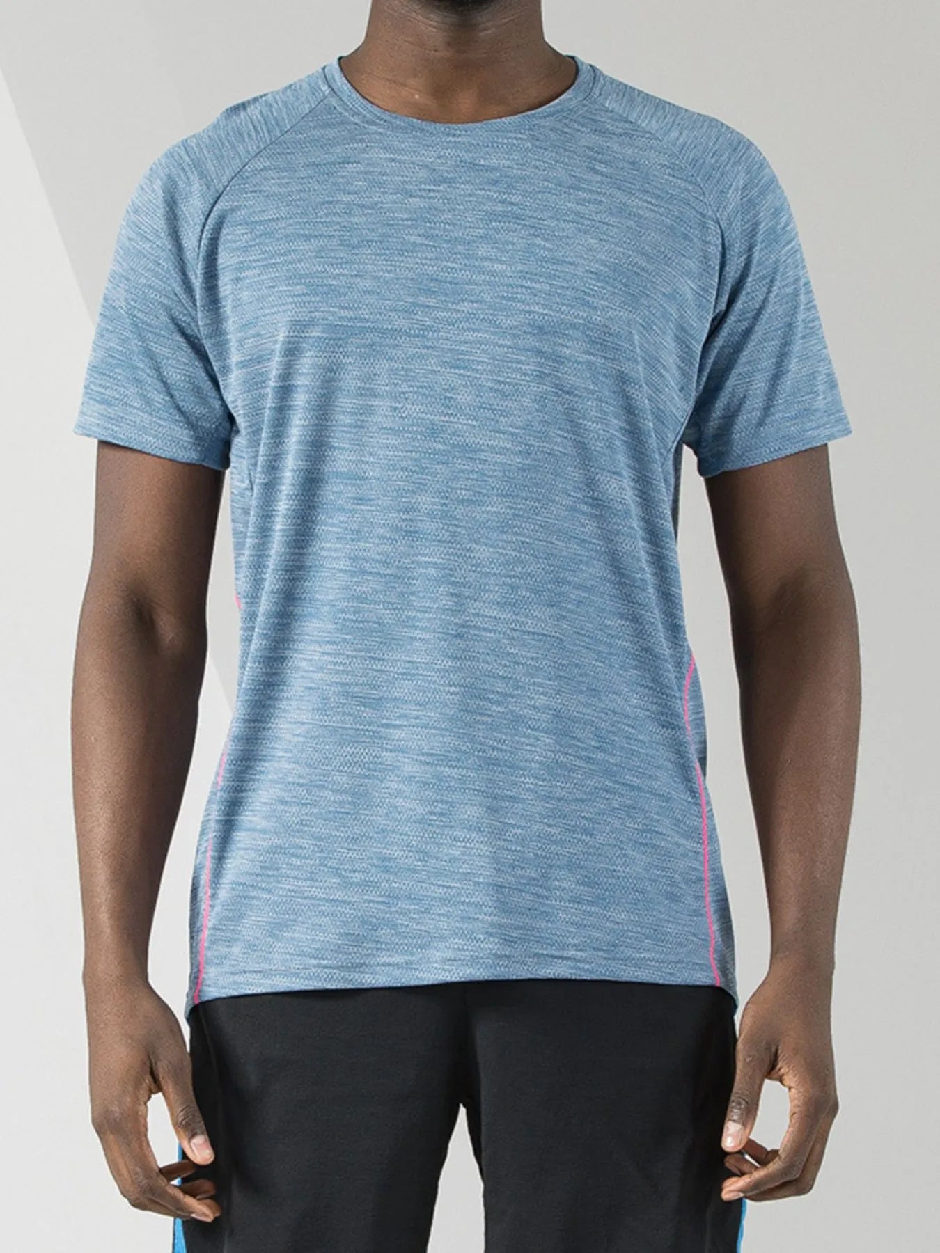 Men's Plus Size Round Neck Short Sleeve Active T-Shirt