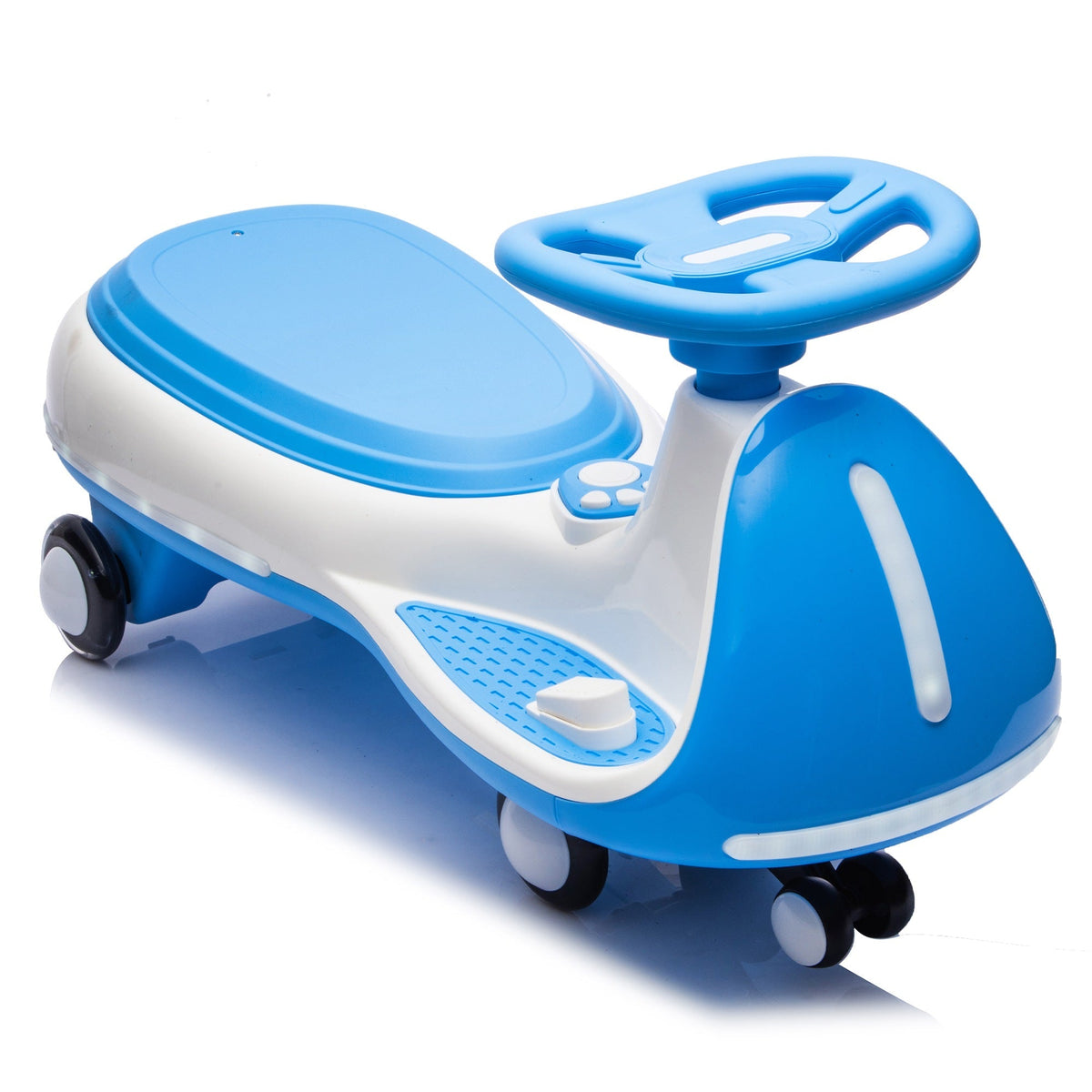 12V Electric Wiggle Ride On Car with Dual Motors & LED Lights