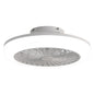 Enclosed Ceiling Fan With Light and Remote, Flush Mount Bladeless Low Profile - White