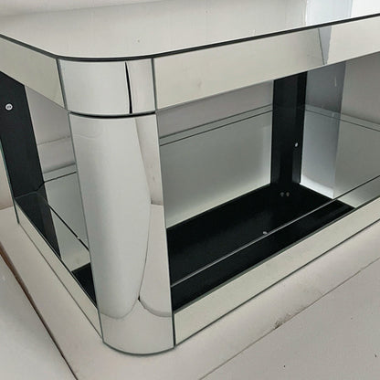 Baked Curved Mirror Coffee Table for Living Room