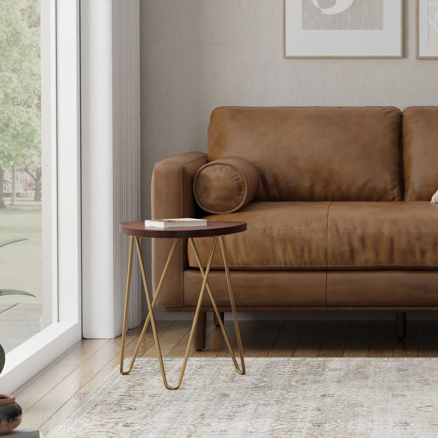 Patrice - Handcrafted Metal And Wood Accent Table