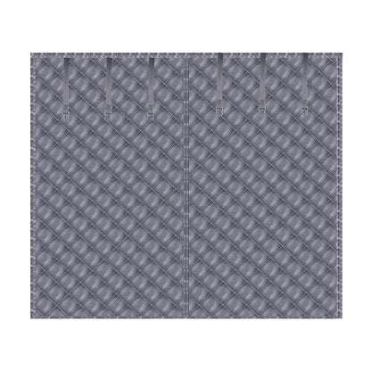 8*7FT Magnetic Thermal Insulated Garage Door Curtain for Winter Singe-Car Garage Screen with Magnetic Closure 6 Roll Up Buckle Straps for One Cars Wea