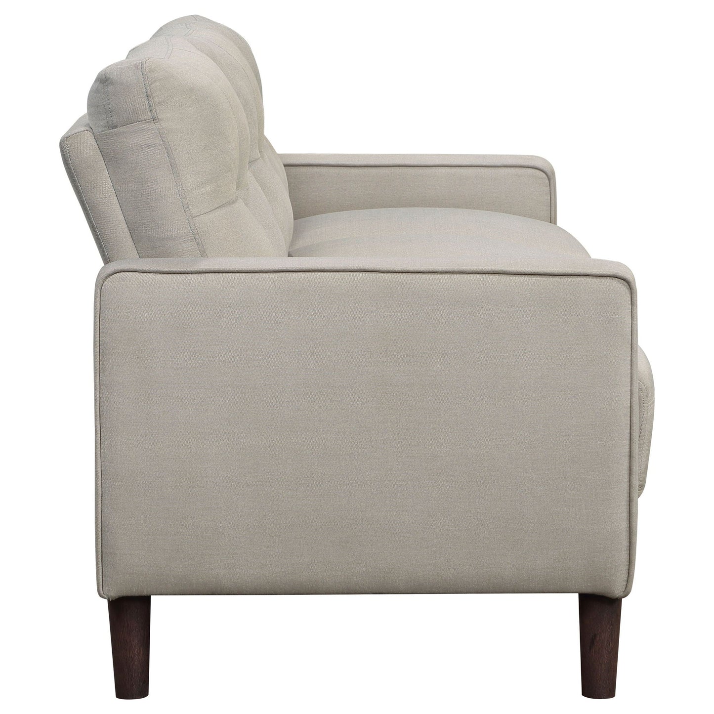 Harvey - 2 Piece Upholstered Tufted Sofa Set - Beige