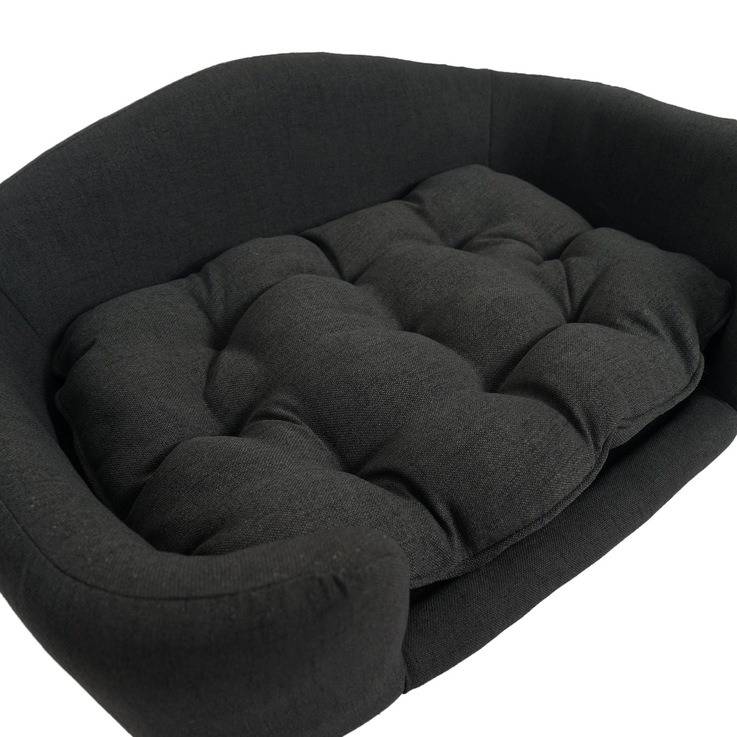 Elevated Dog Bed Frame for Small Dogs with Rubber Wood Legs