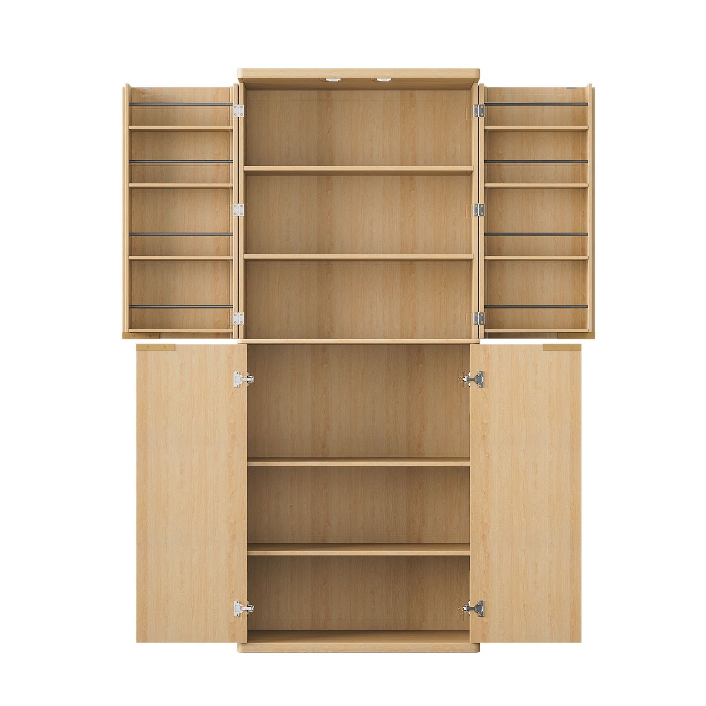 Kitchen Pantry Cabinet With 6 Doors