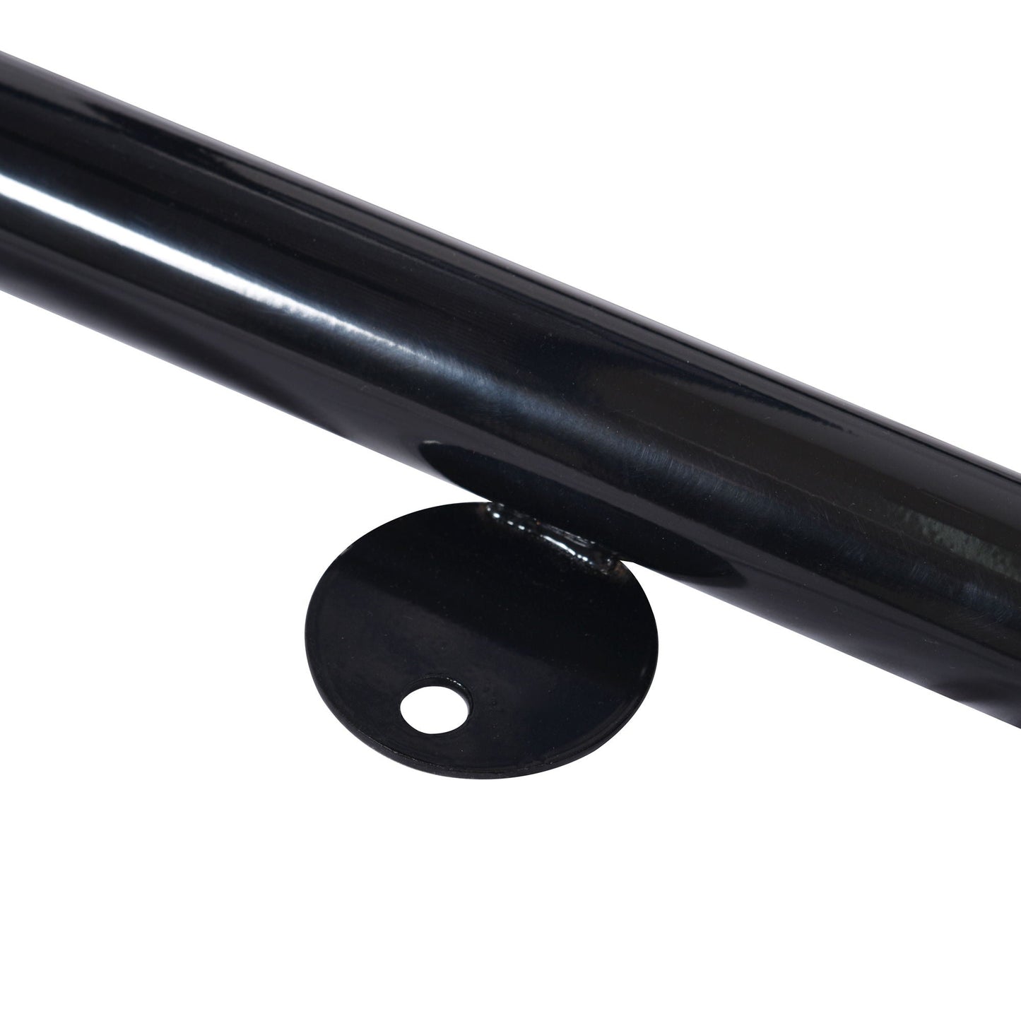 Square Outdoor Steel Picnic Table, With Umbrella Pole